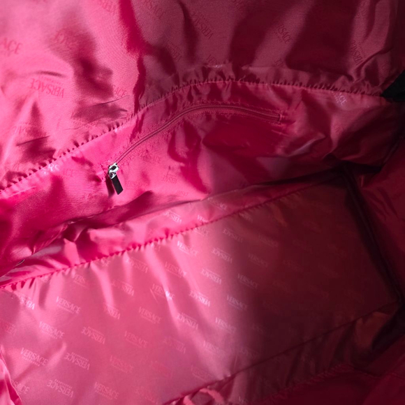 Versace Black Travel Duffle Gym with Red Interior - Picture 10 of 11